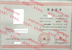 河北大学毕业证样本