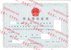 海南大学三亚学院学士学位证书样本