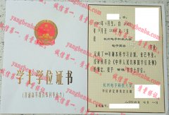 杭州电子科技大学学士学位证书样本