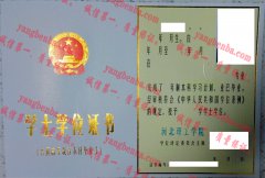 河北理工学院学士学位证书样本