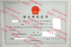 四川大学锦城学院学士学位证书样本