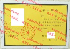 安徽省灵璧县尤集中学毕业证样本