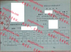 巢湖市第四中学毕业证样本