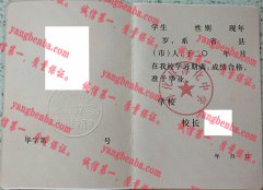 淳化县淳化中学毕业证样本