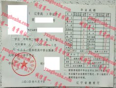 大石桥市第二高级中学毕业证样本