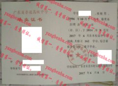 东莞市东华高级中学毕业证样本