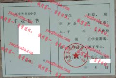 河北省吴桥县第一中学毕业证样本