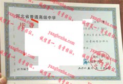 故城县高级中学毕业证样本