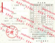 凌海市第二高级中学毕业证样本