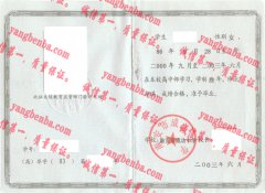 南安市成功中学毕业证样本