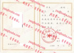 磐石市第一中学毕业证样本