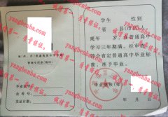 平凉市第三中学毕业证样本