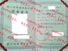 平阳县第十一高级中学毕业证样本