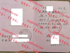 蒲城县蒲城中学毕业证样本