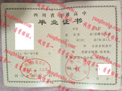 渠县第二中学毕业证样本