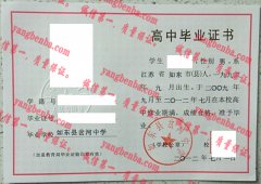 如东县岔河中学毕业证样本