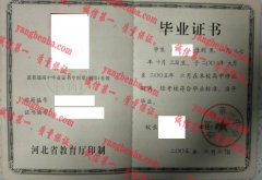 沙河市第一中学毕业证样本