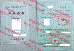 山东省海阳市第一中学毕业证样本