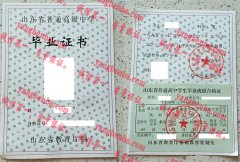 山东省莱芜市莱铜高级中学毕业证样本