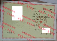 陕西省宜川中学毕业证样本