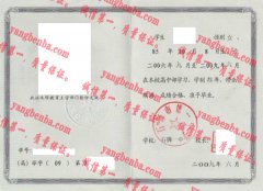 石狮市第一中学毕业证样本