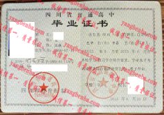 四川省平昌县第二中学毕业证样本