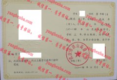 武汉市洪山高级中学毕业证样本