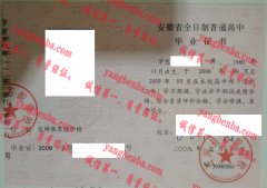 五河县苏皖学校毕业证样本