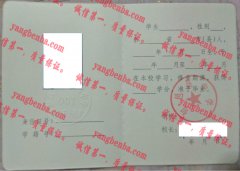 旬邑县中学毕业证样本