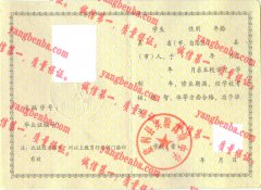 盐利县实验高级中学毕业证样本