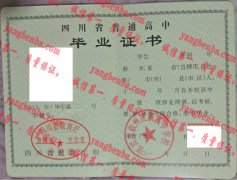 宜宾市叙州区蕨溪中学校毕业证样本