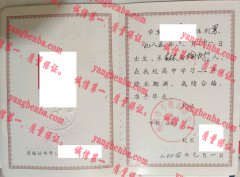 榆树市弓棚高级中学毕业证样本