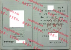 玉林市启华高中毕业证样本