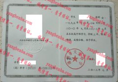 漳州市天宝中学毕业证样本