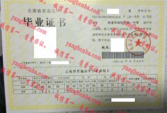 昭通市昭阳区第一中学毕业证样本