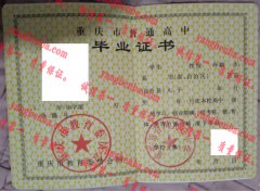 重庆市合川大石中学毕业证样本