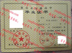 重庆市合川中学毕业证样本