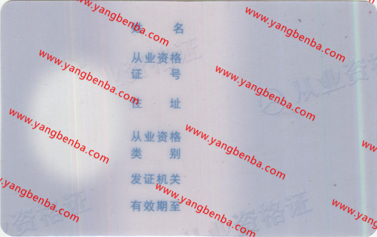 新版道路运输从业资格证样本