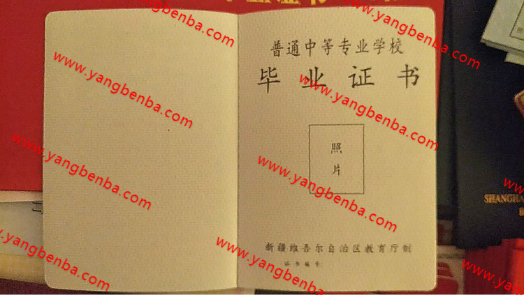 新疆中专毕业证样本内页