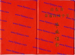 山东省各市高中毕业证样本高清图