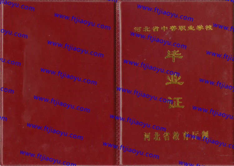 河北省中专毕业证样本