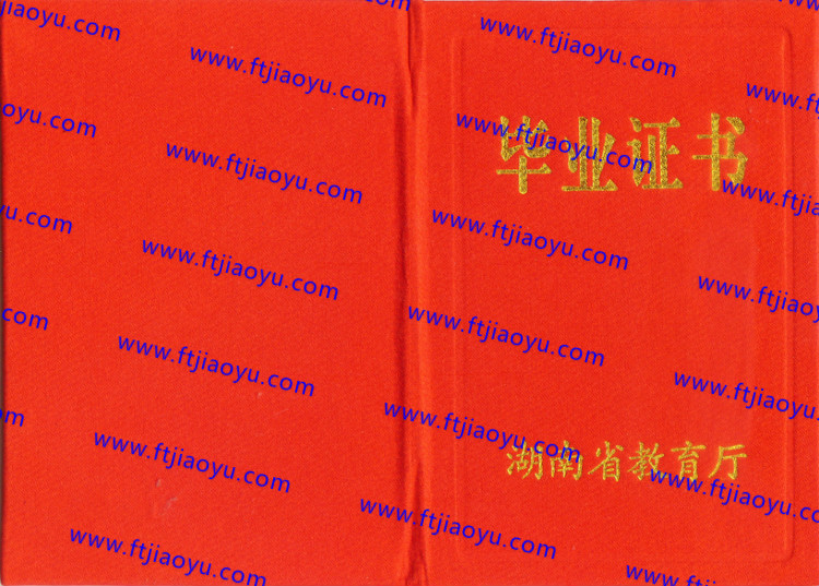 长沙市中专毕业证样本