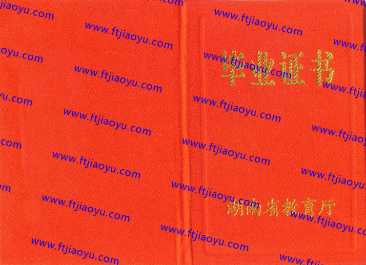 湖南省中专毕业证样本