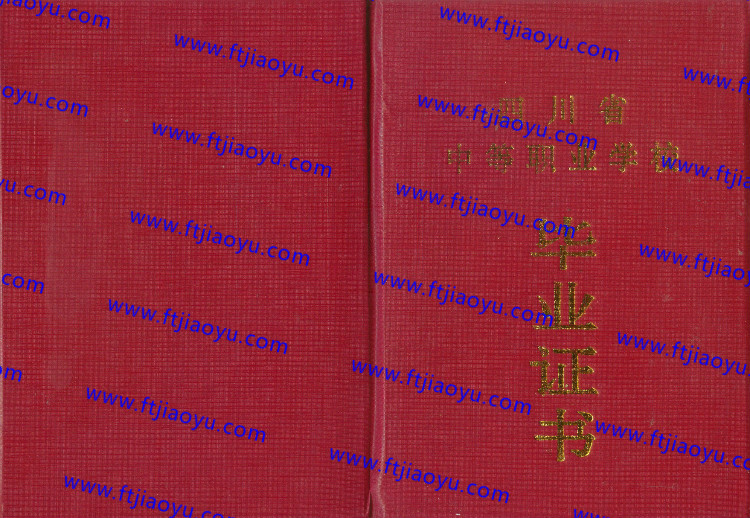 四川省中专毕业证样本