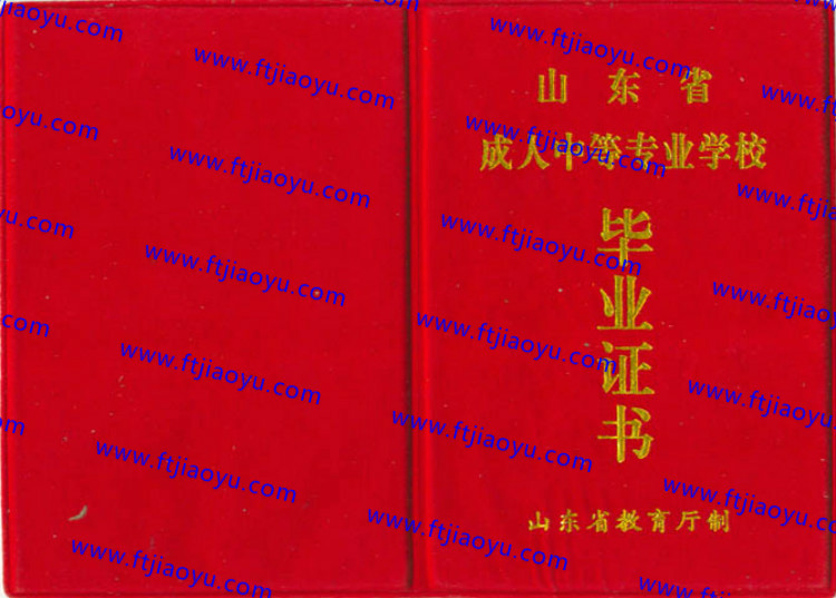 山东省中专毕业证样本