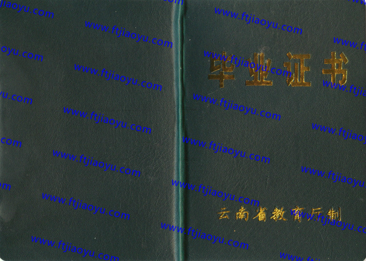 云南省中专毕业证样本