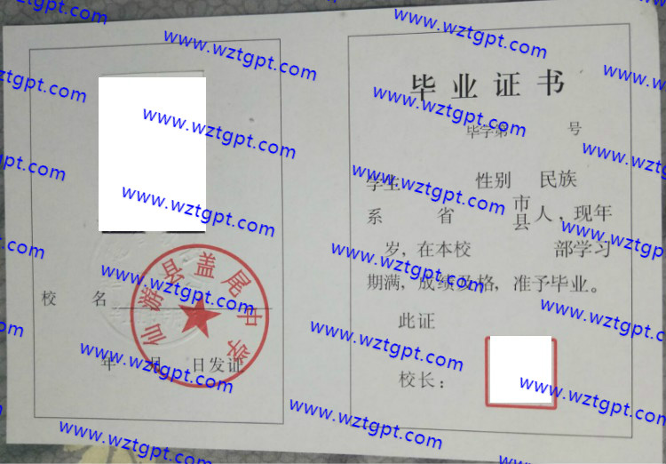 仙游县盖尾中学高中毕业证样本