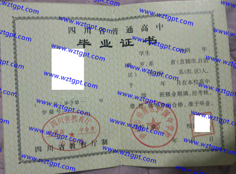 泸州市纳溪区护国中学校高中毕业证样本