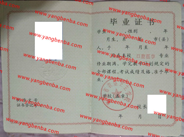 海南省农垦卫生学校中专毕业证样本