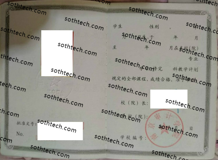 2002南京审计学院毕业证样本